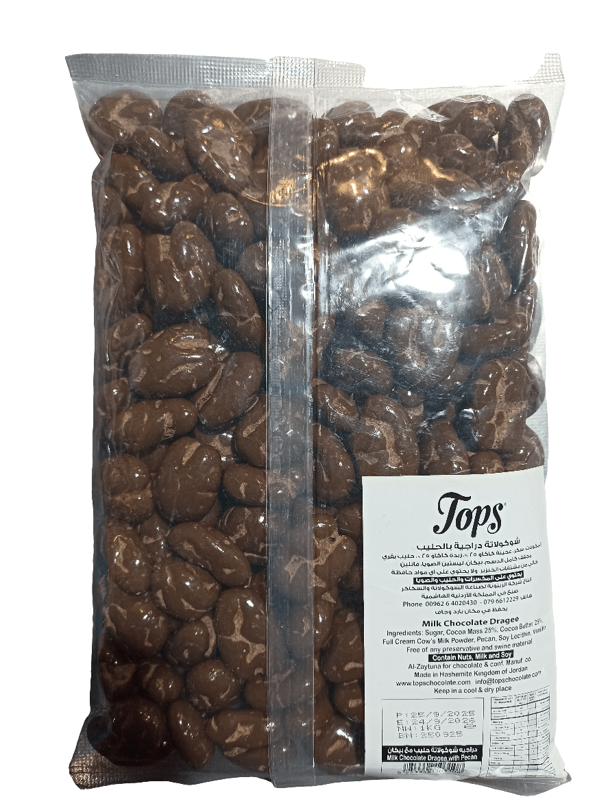 Tops Milk Chocolate Dragee with Pecan 1kg - 2kShopping