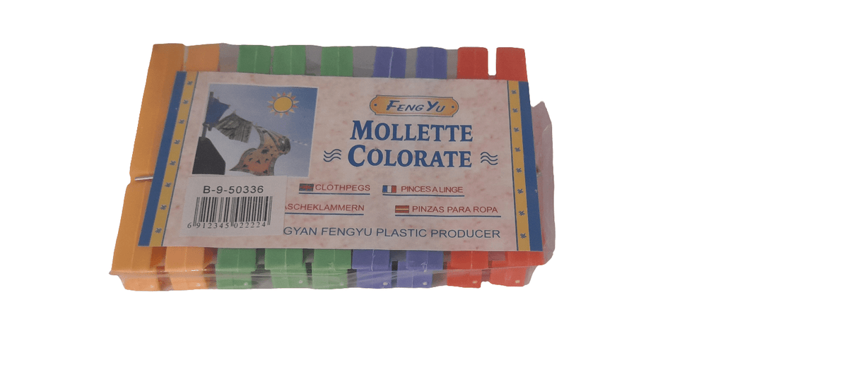 Moonlight Cloth Clip Plastic 9pcs | مشابك بلاستيكية - 2kShopping