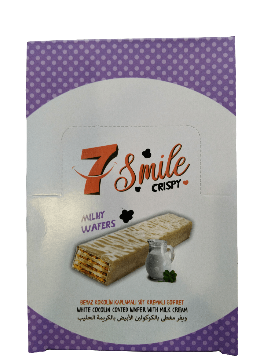 7 Smile White Cocolin Wafer 24x15g | ويفر بالكوكولين الابيض - 2kShopping