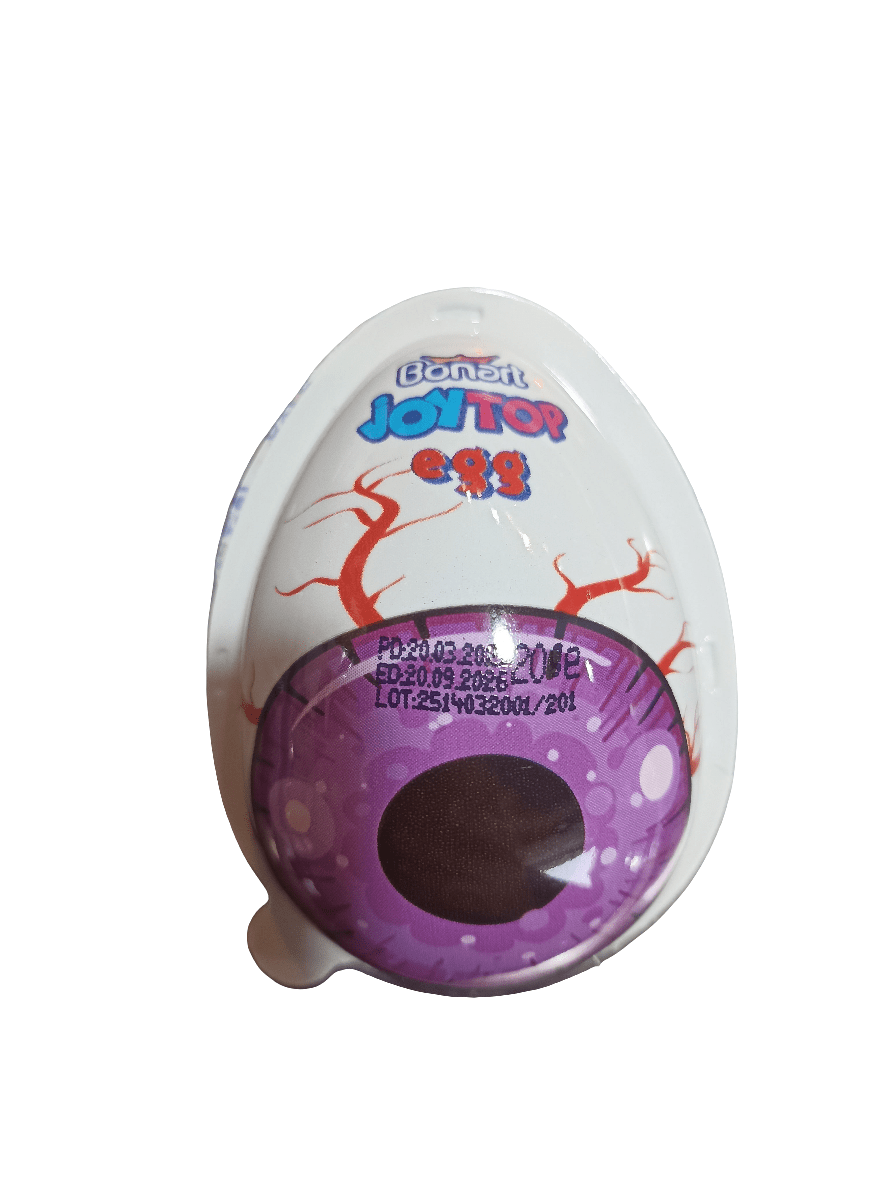 Joytop Egg Eyes Chocolate Cream with Surprise Τοy 20g | جوي توب بيضة عين صغيرة بكريمة الشوكولاتة مع لعبة - 2kShopping