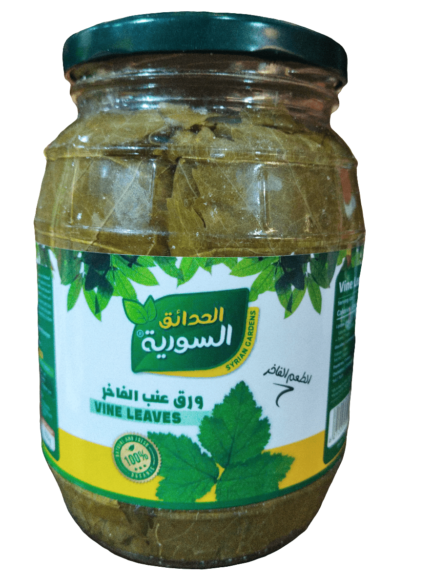 Syrian Gardens Grape Leaves 950g | الحدائق السورية ورق عنب - 2kShopping