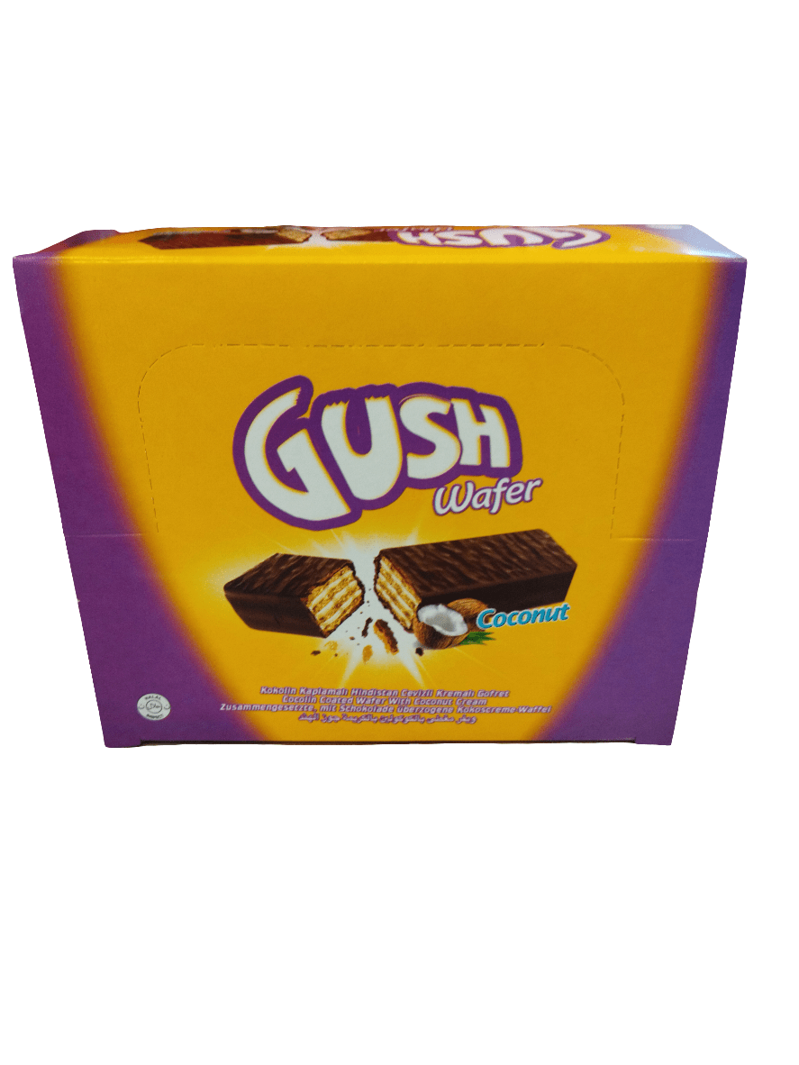 Gush Coconut Wafer 12x25g | ويفر بكريمة جوز الهند - 2kShopping