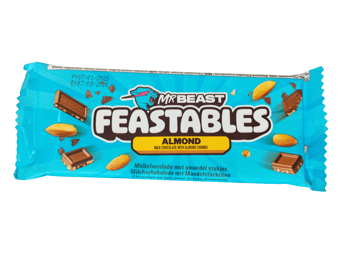Mr Beast Feastables Almond Chocolate 60g | شوكولاتة باللوز - 2kShopping