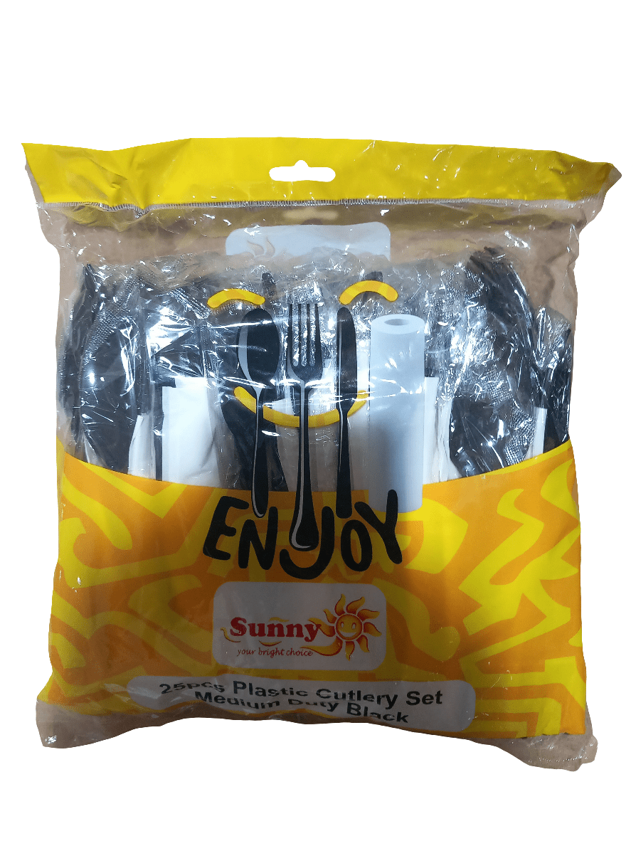 Sunny Cutlery Set 25Pcs | طقم ادوات المائدة بلاستيكية - 2kShopping