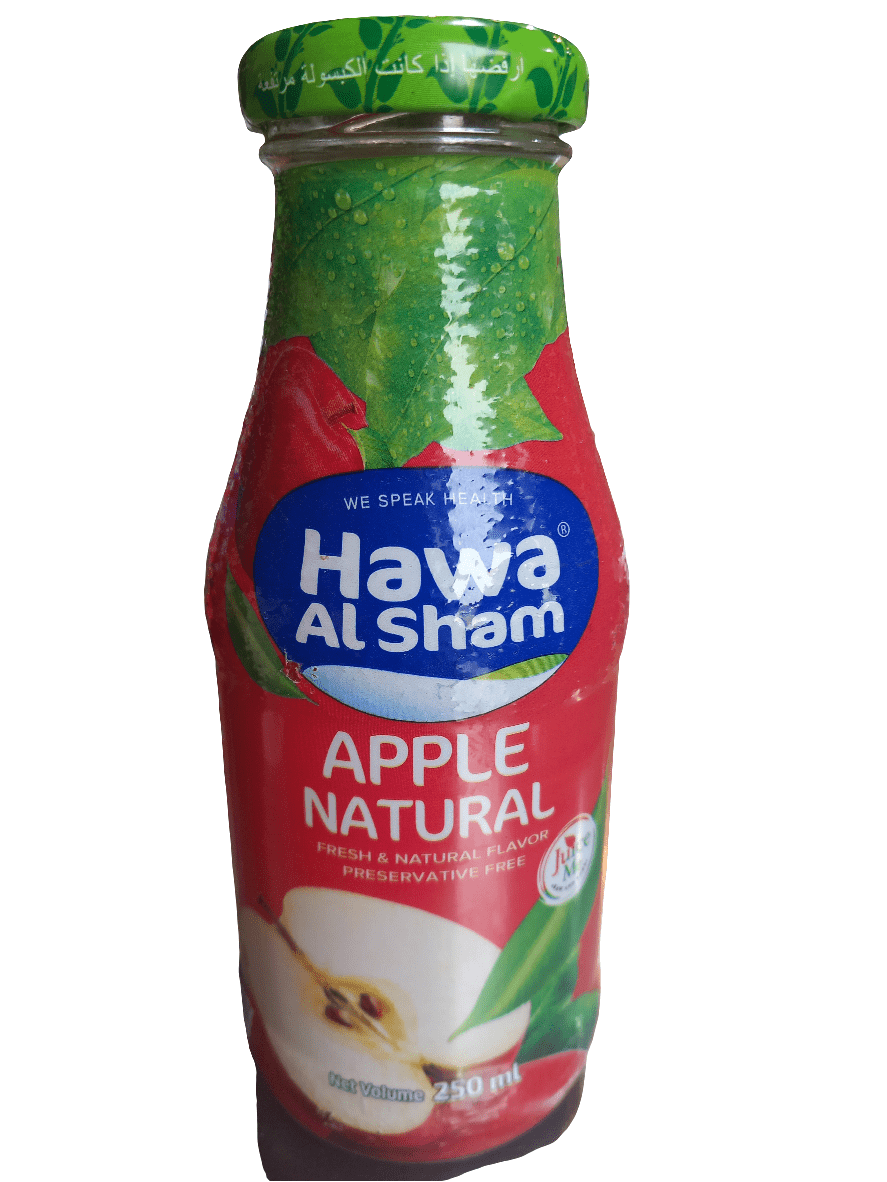 Hawa Al Sham Apple Juice 250ml | هوى الشام عصير تفاح - 2kShopping