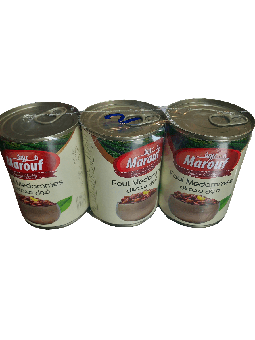 Marouf Foul Medammas Foul 3*400g | معروف فول مدمس - 2kShopping