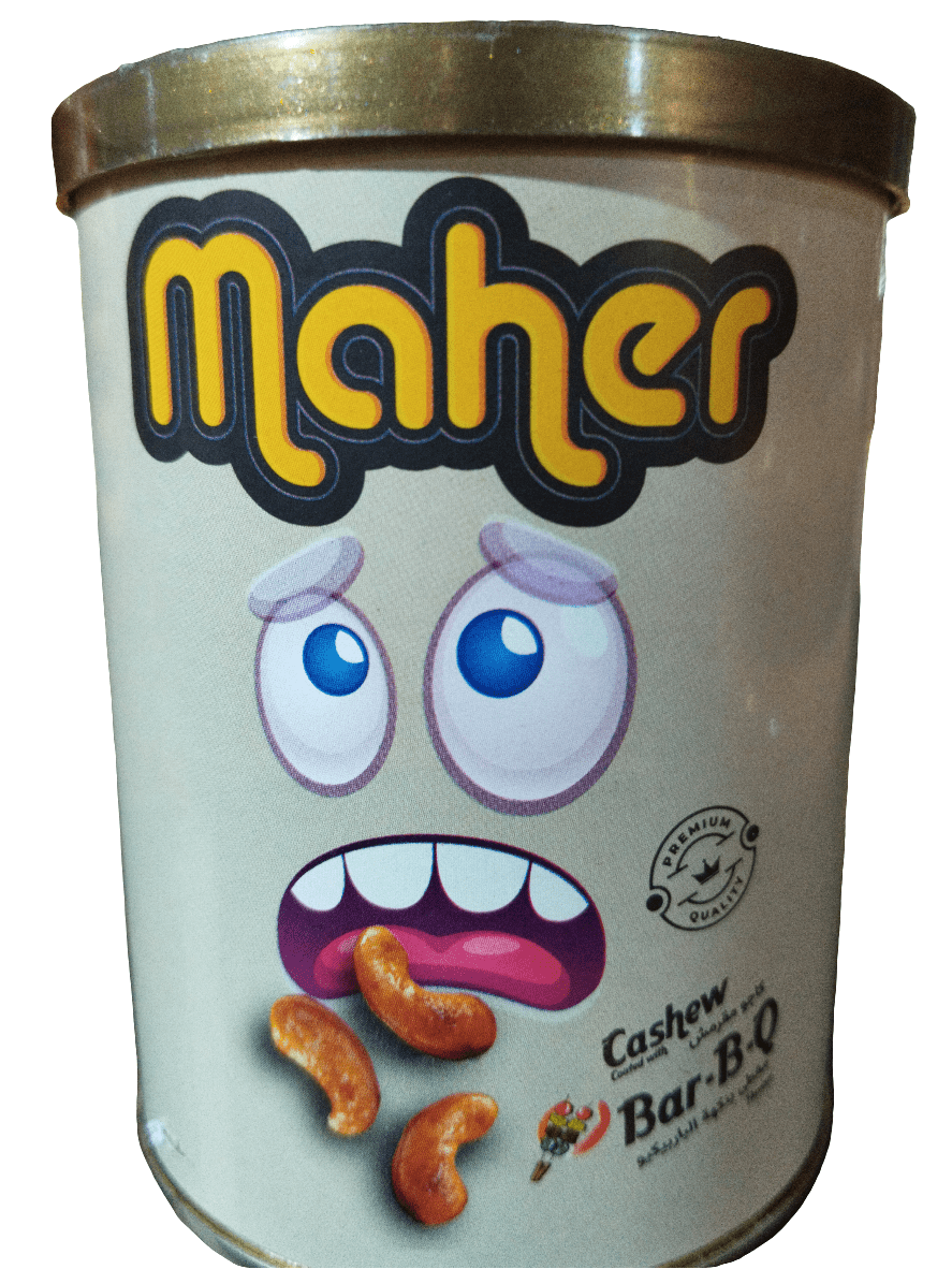 Maher Crispy Cashew Nuts BBQ 150g | كاجو مقرمش بالباربكيو - 2kShopping