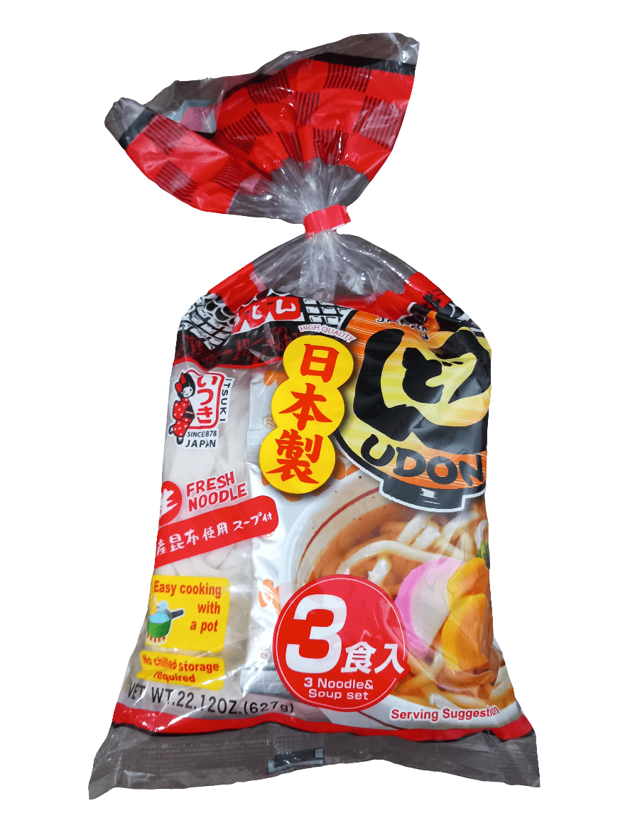 Japanese Noodles Yaki Udun 3 Noodle & Soup Shiitake 627g | نودلز - 2kShopping