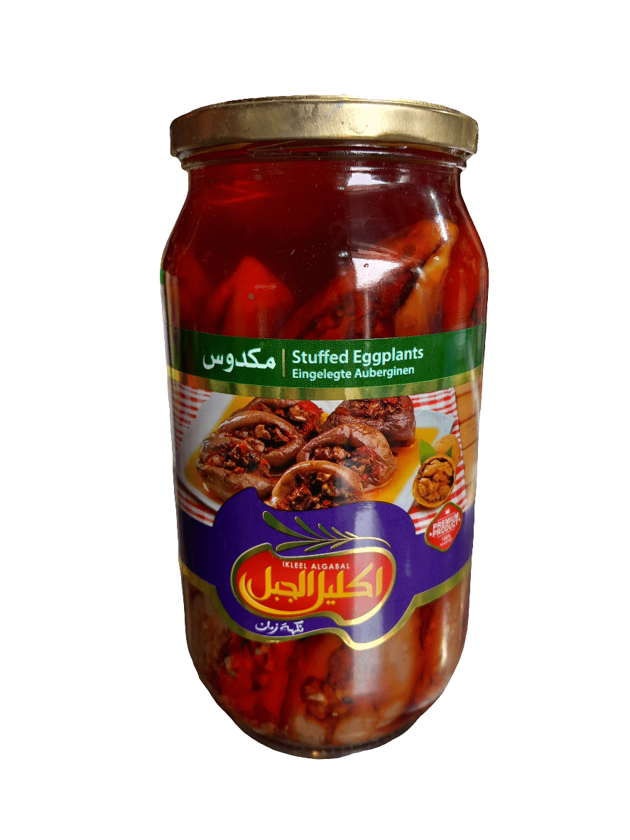 Ikleel Algabal Stuffed Eggplant 950g | اكليل الجبل مكدوس - 2kShopping