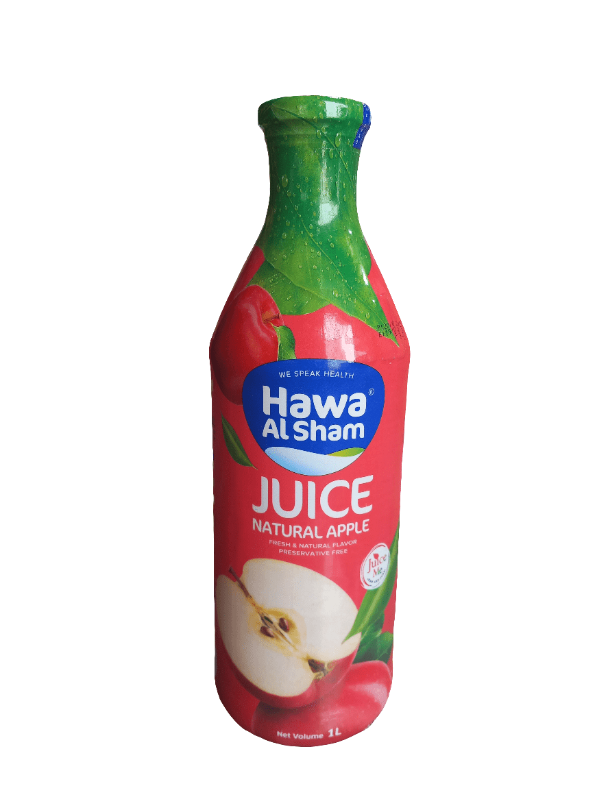 Hawa Al Sham Apple Juice 1L | هوى الشام عصير تفاح - 2kShopping