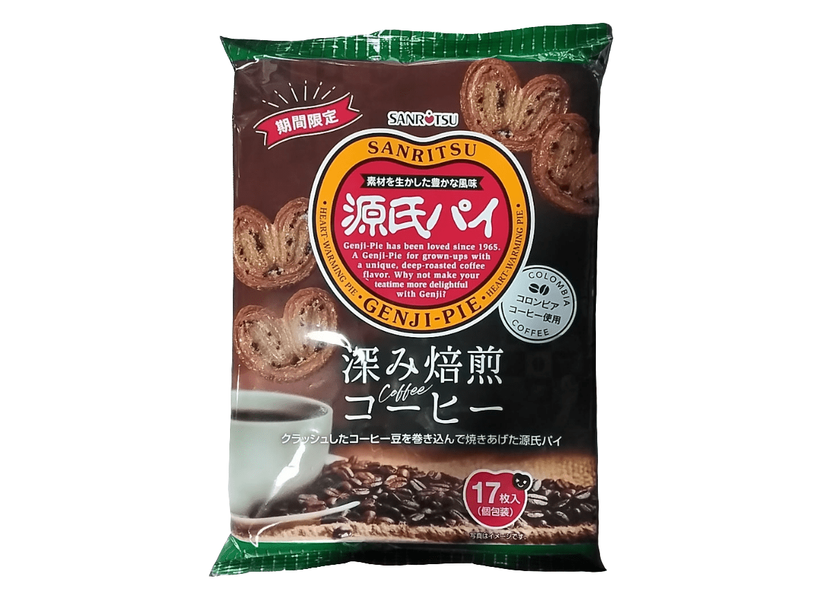 Japanese Sanritsu Genji Pie Coffee 2 x 12pcs | بسكوت هش مغطي بالسكر - 2kShopping