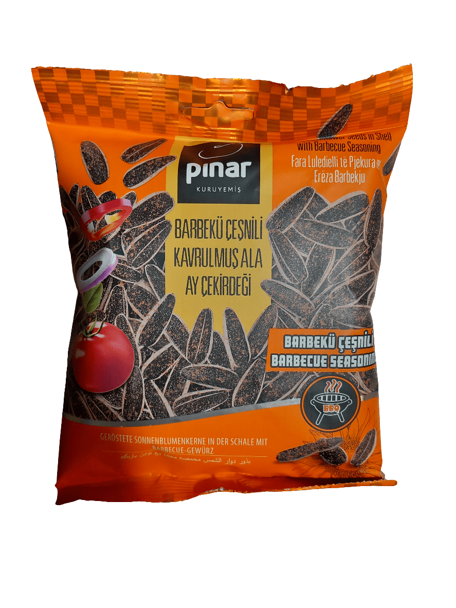 Pinar Sunflower Seeds Barbecue Flavored 80g | بذور دوار الشمس بنكهة الباربكيو - 2kShopping