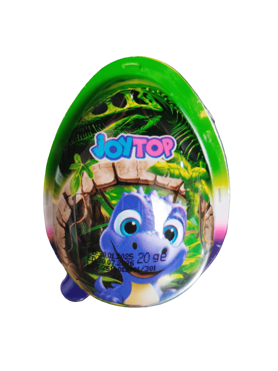 Joytop Dinosour Egg with Surprise Τοy 20g | جوي توب بيضة ديناصور مع لعبة مفاجأة - 2kShopping