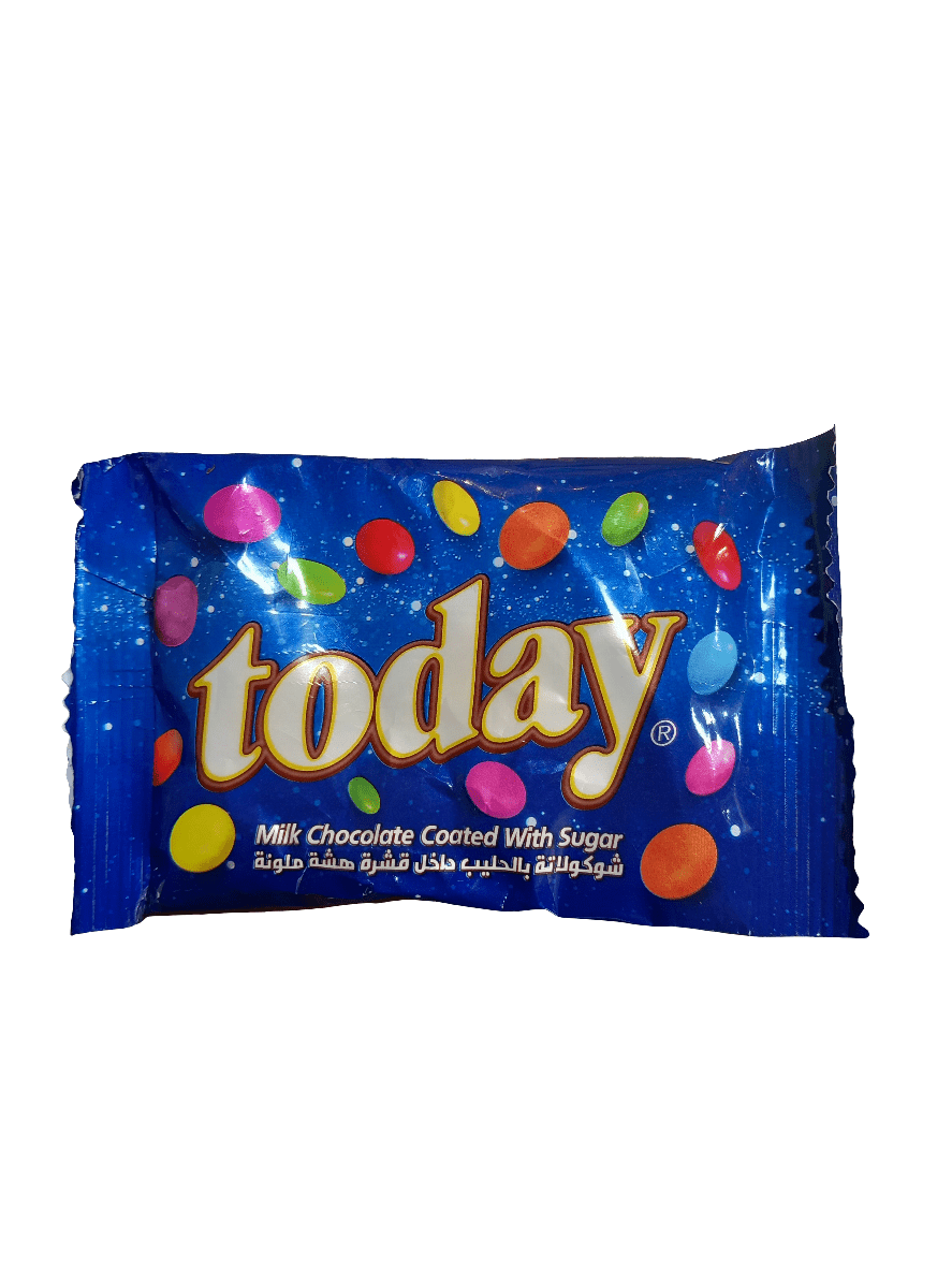 Today Milk Chocolate Coated w/ Sugar 35g/توداي شوكولاته بالحليب داخل قشره هشه ملونه - 2kShopping