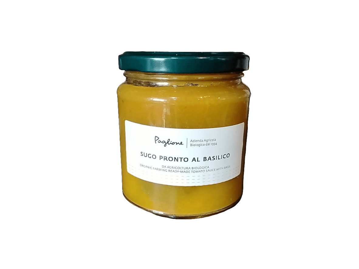 Paglione Organic Apuglian Yellow Tomato Sauce with Basil 315g - 2kShopping