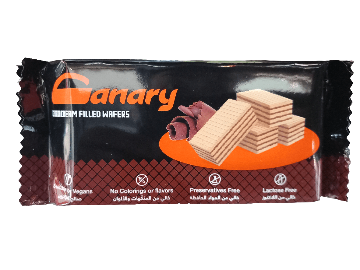 Canary Wafer with Chocolate Cream 45g | بسكويت كناري وسط - 2kShopping