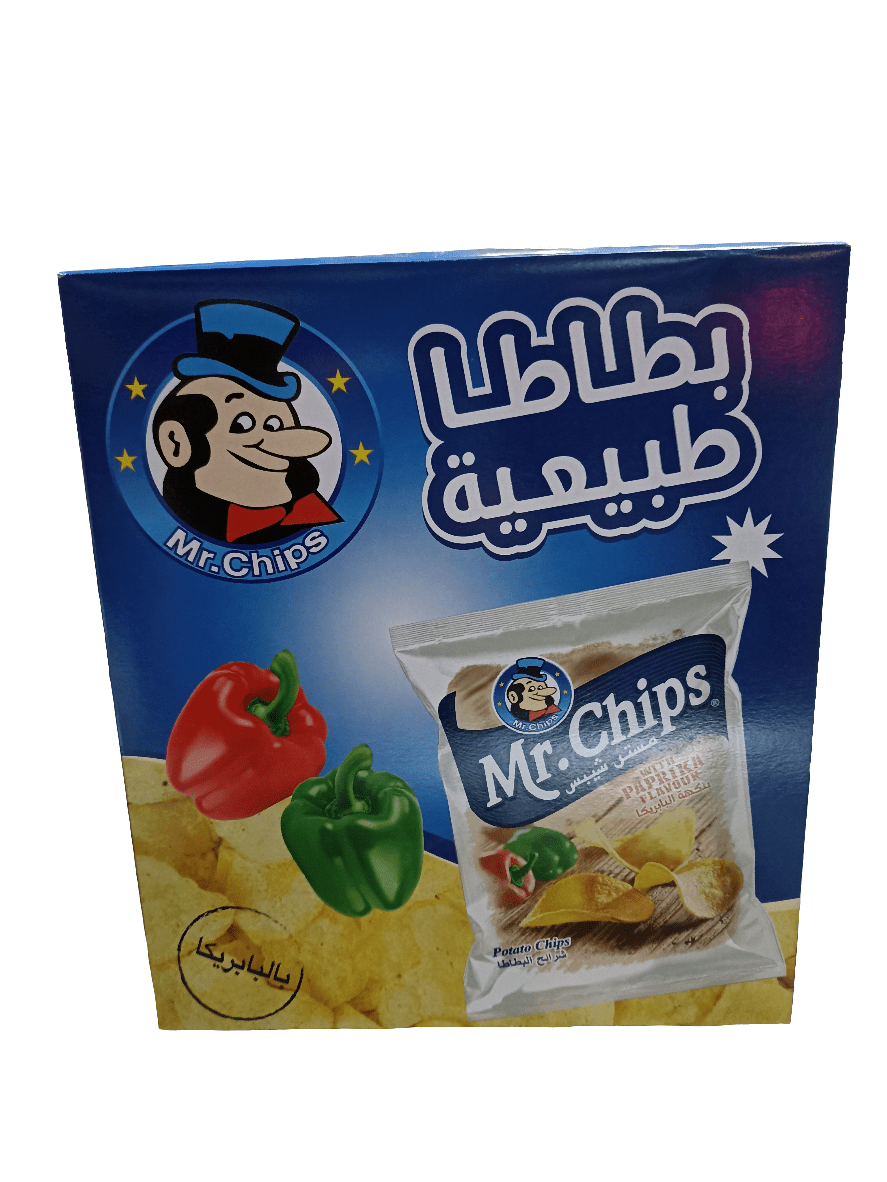 Mr Chips Paprika 12 x 21g | مستر شيبس بالبابريكا - 2kShopping