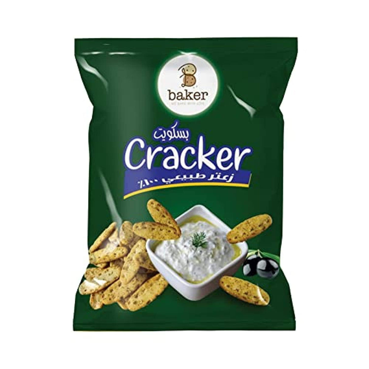 Baker Pretzels Original with Zaatar 300g | بسكوت مقرمش زعتر طبيعي - 2kShopping