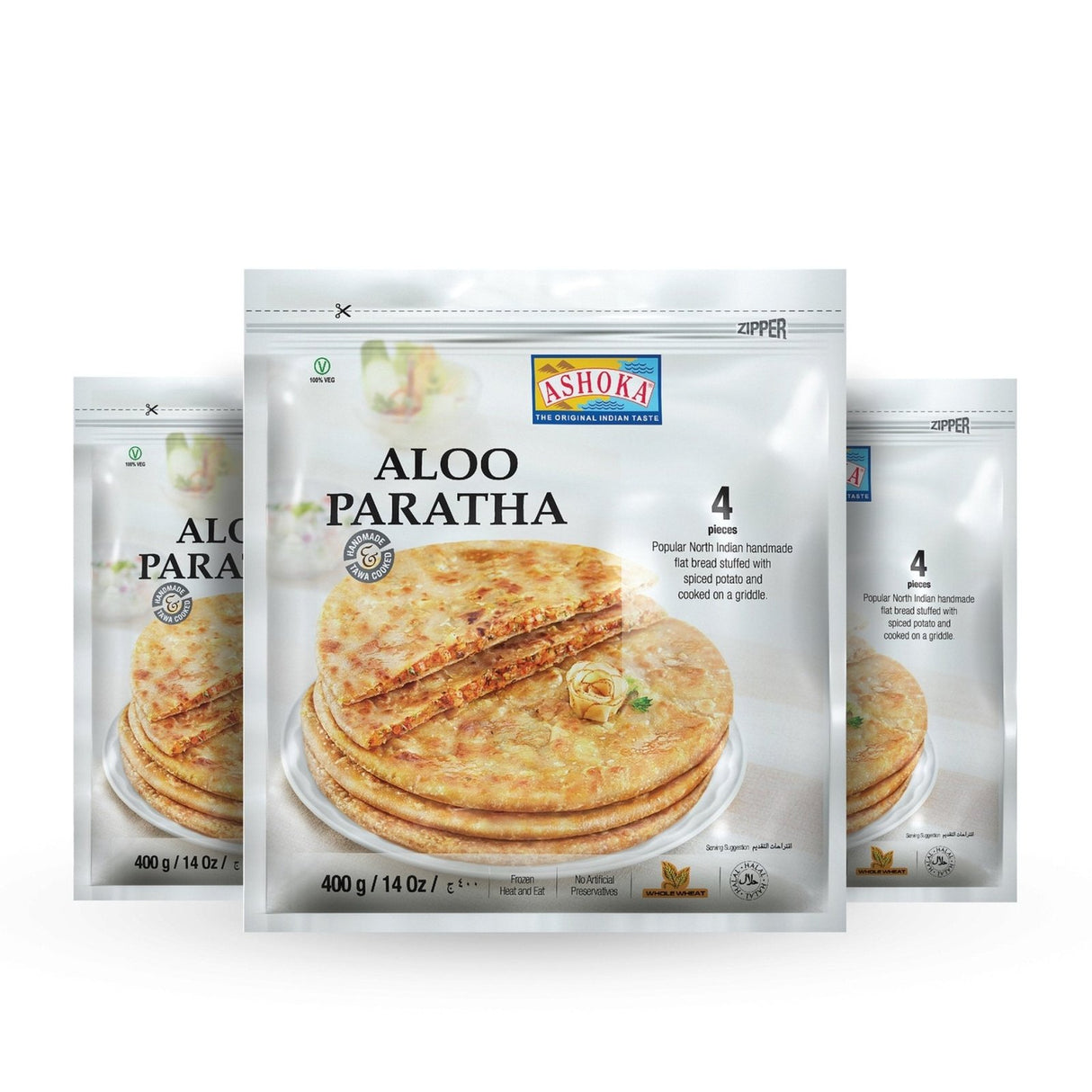 Ashoka Aloo Paratha 3 x 400g | أشوكا ألو باراتا - 2kShopping
