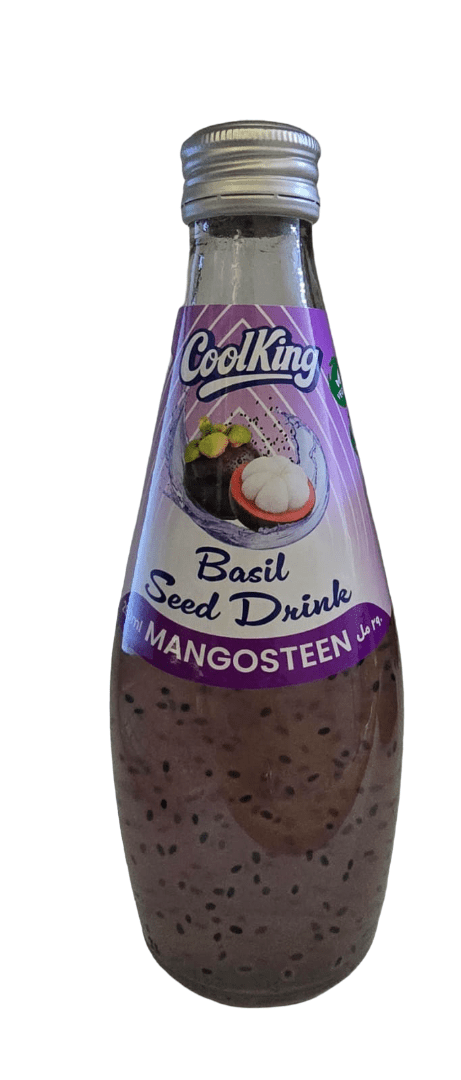Cool King Basil Seed Drink Mangosteen 290ml|كولنغ عصير مانغوستين وبذور الريحان - 2kShopping