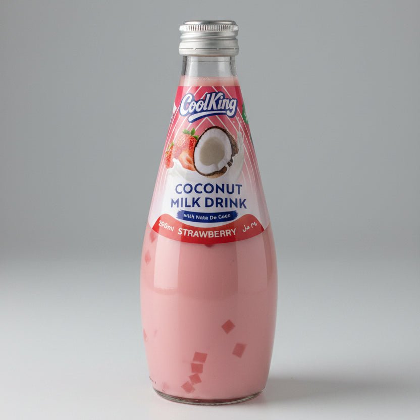 Cool King Coconut Milk Drink Strawberry with Nata De Coco 290ml - 2kShopping