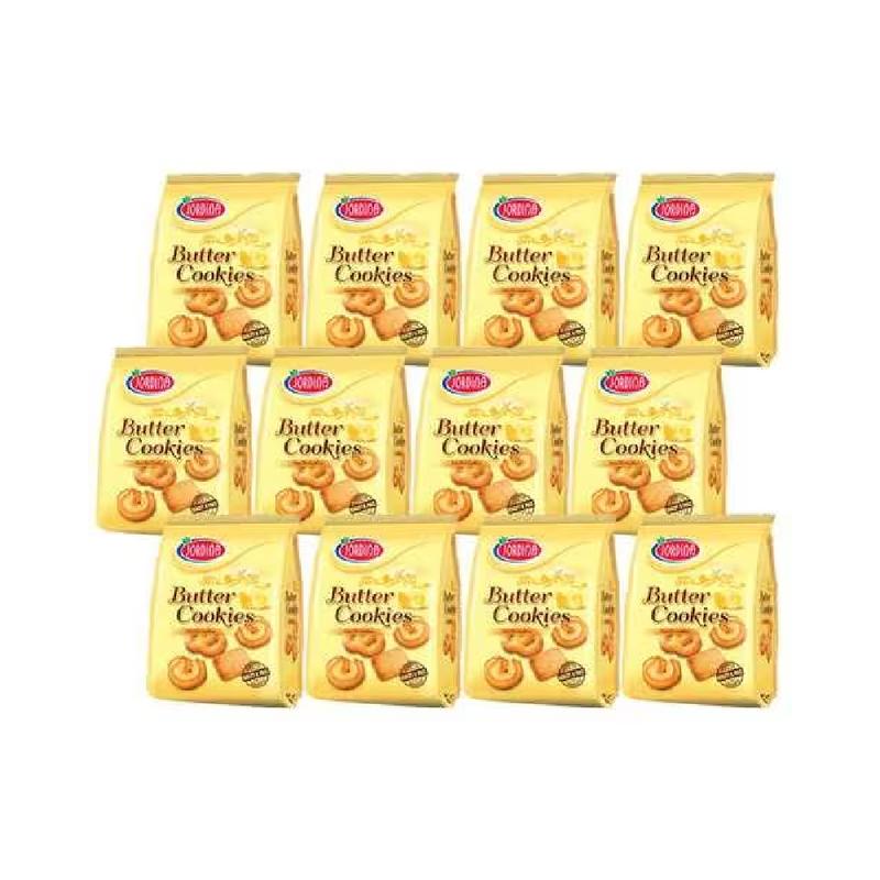 Jordina Butter Cookies Box 12 x 40g | جوردينا بسكويت بالزبدة - 2kShopping