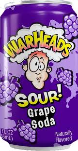 Warheads Sour Grape Soda 355ml | وور هيدز مشروب بنكهة العنب الحامض - 2kShopping