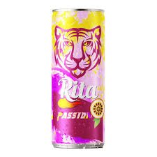 Rita Sparkling Drink Passion Fruit Can 240ml | ريتا مشروب غازي بنكهة الباشن فروت - 2kShopping