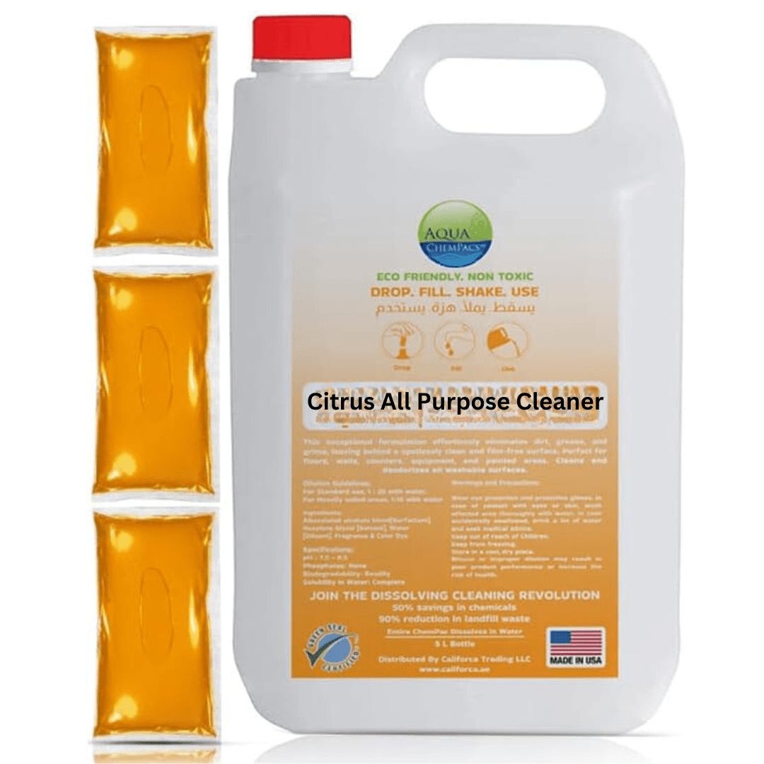 Aqua Chempacs Citrus All Purpose Cleaner 5L | منظف لجميع الإستعمالات - 2kShopping
