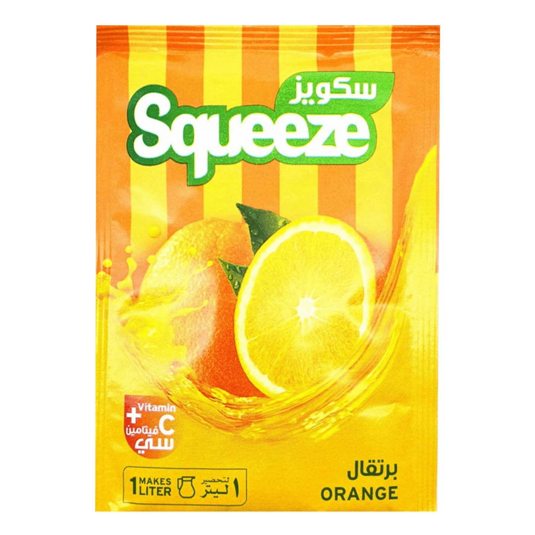 Squeeze Orange Instant Drink 30g | سكويز شراب البرتقال - 2kShopping
