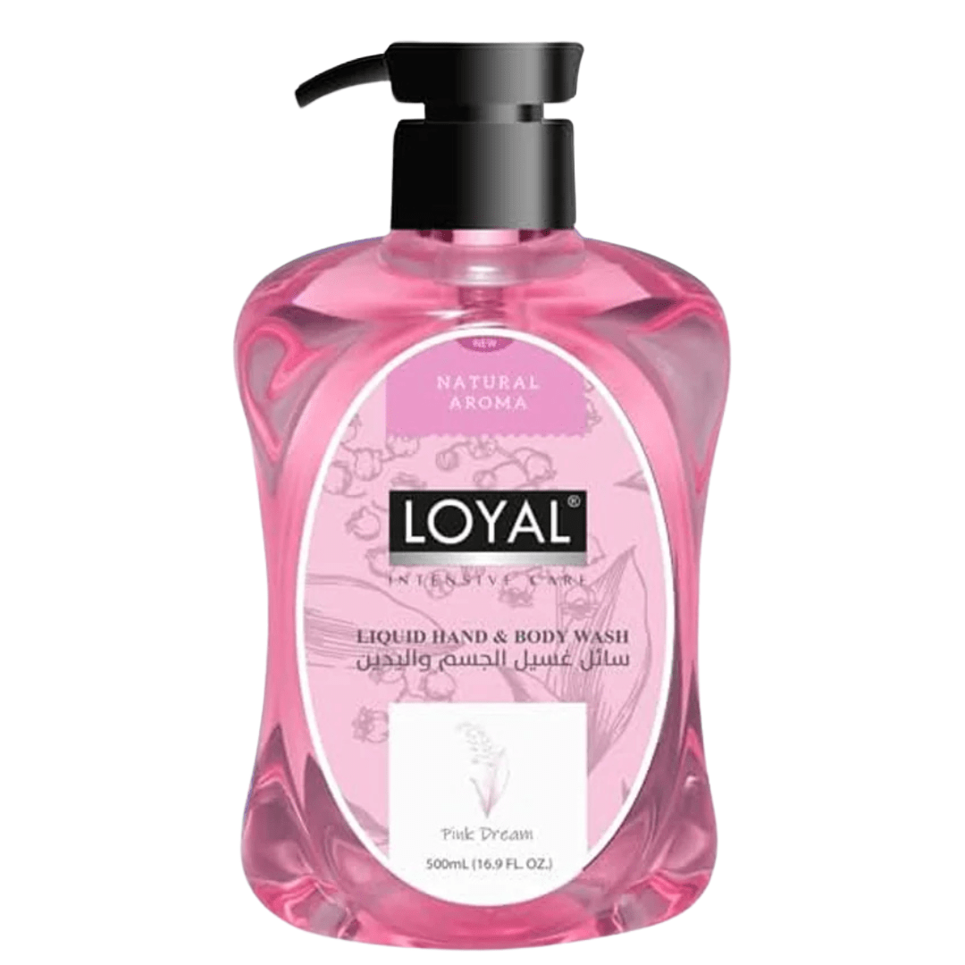 Loyal Liquid Hand & Body Wash Pink Dream 500ml | لويال سائل غسيل الجسم واليدين (Exp:07 - 2027) - 2kShopping