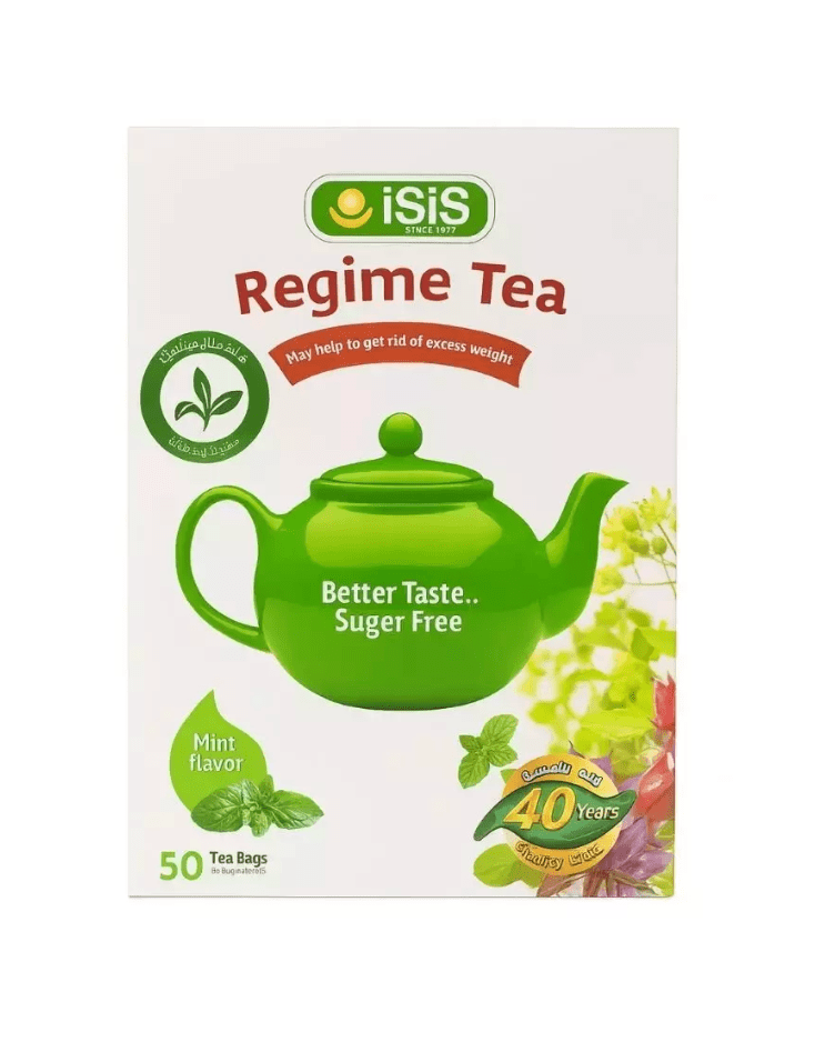 iSiS Regime Tea with Mint 50 Bags | ايزيس شاي الريجيم بالنعنع - 2kShopping