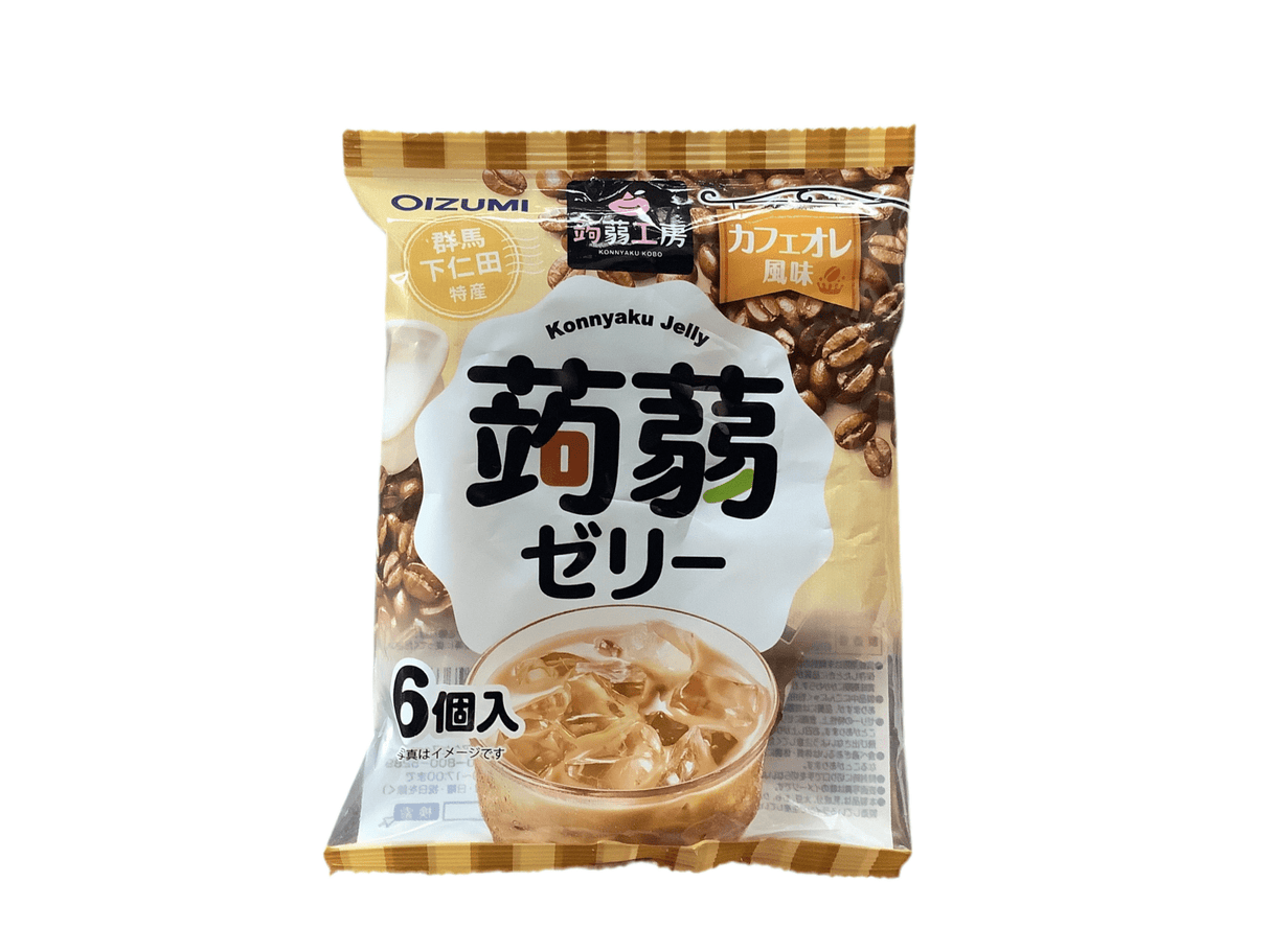 Japanese Konnyaku Jelly Milk Coffee Flavor 6Pcs| جيلي ياباني بطعم القهوة والحليب - 2kShopping