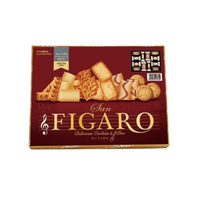 Japanese Sanritsu San Figaro Box 38pcs | علبة بسكويت قطع مشكلة - 2kShopping