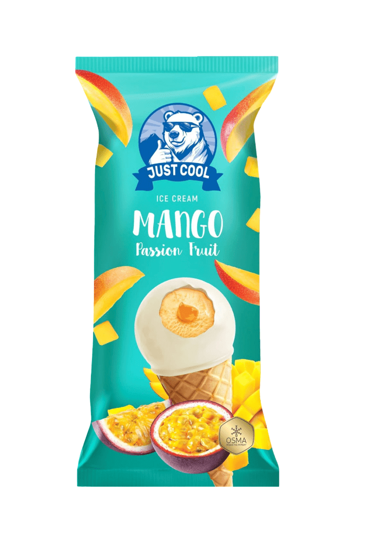 Just Cool Mango Passion Fruit Ice Cream 70g | جست كول ايسكريم المانجا والباشن فروت - 2kShopping