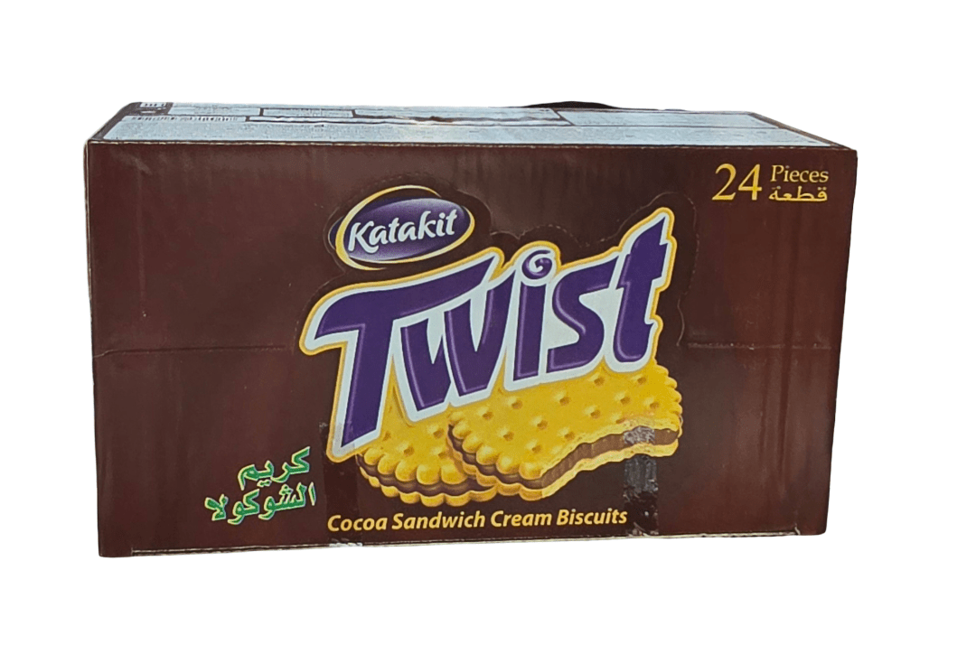 Katakit Twist Cocoa Sandwich Cream Biscuits Box24*27g - 2kShopping