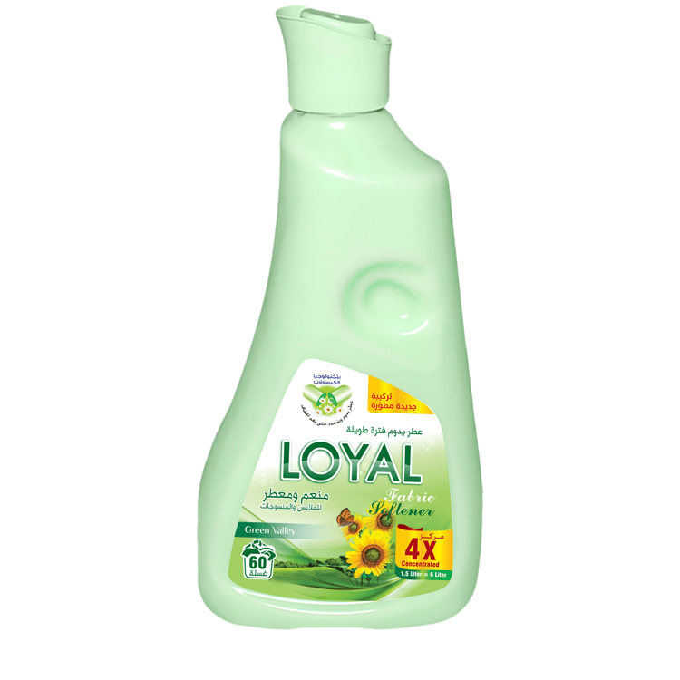 Loyal Fabric Softener Green Valley 750ml | لويال منعم ومعطر الملابس الاخضر - 2kShopping