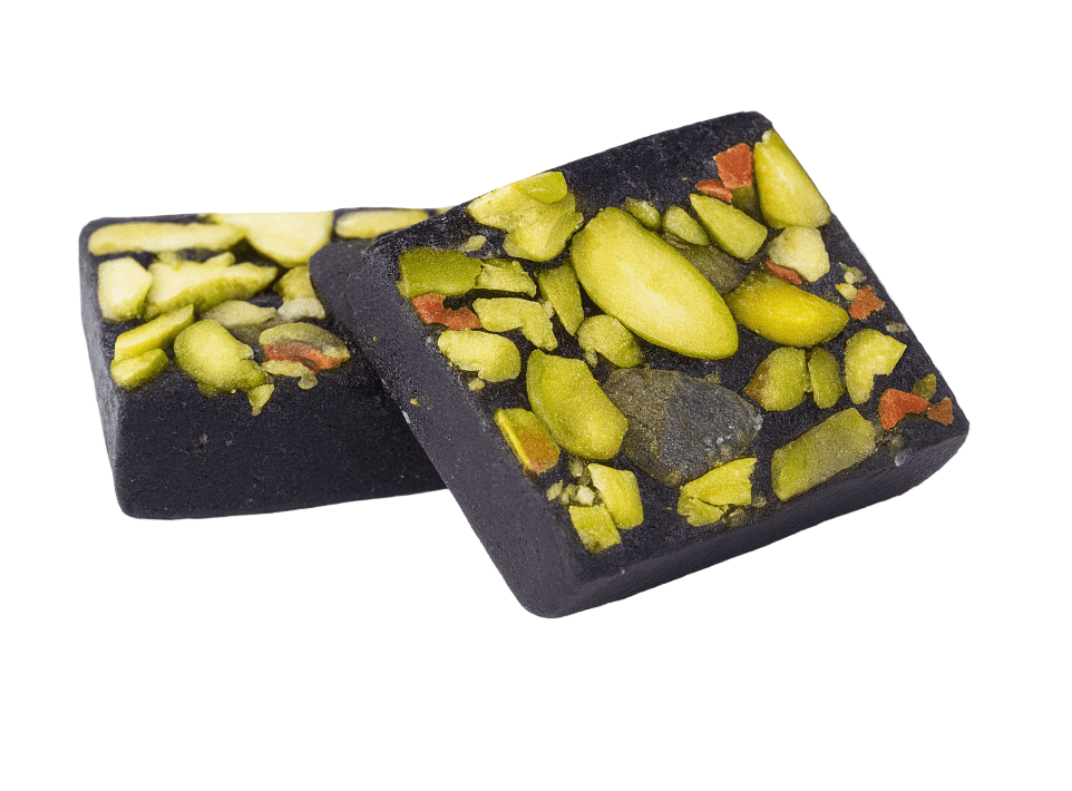 Malban Pieces with Dates & Almond Topped with Pistachio 1Kg | قطع الملبن بالتمر واللوز مغطاة بالفستق - 2kShopping