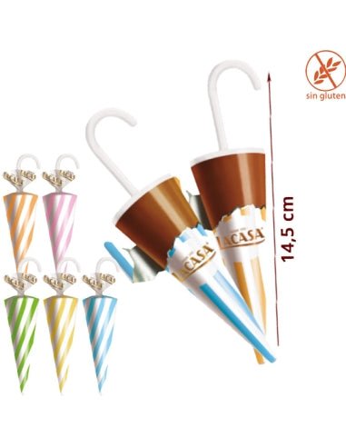 Lacasa Chocolate Umbrella 35g | لاكاسا مظلة شوكولا - 2kShopping