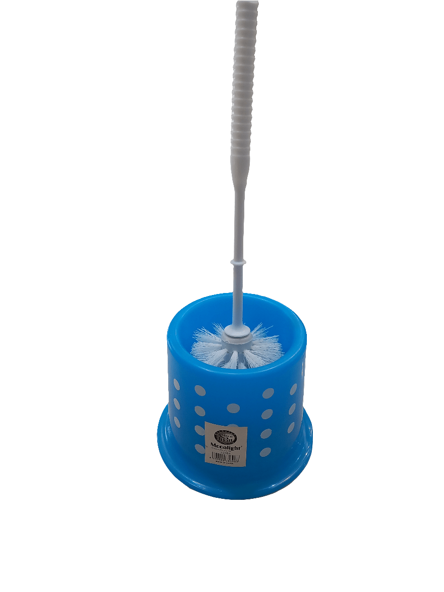 Moonlight Toilet Brush with Stand | طقم فرشاة مرحاض - 2kShopping