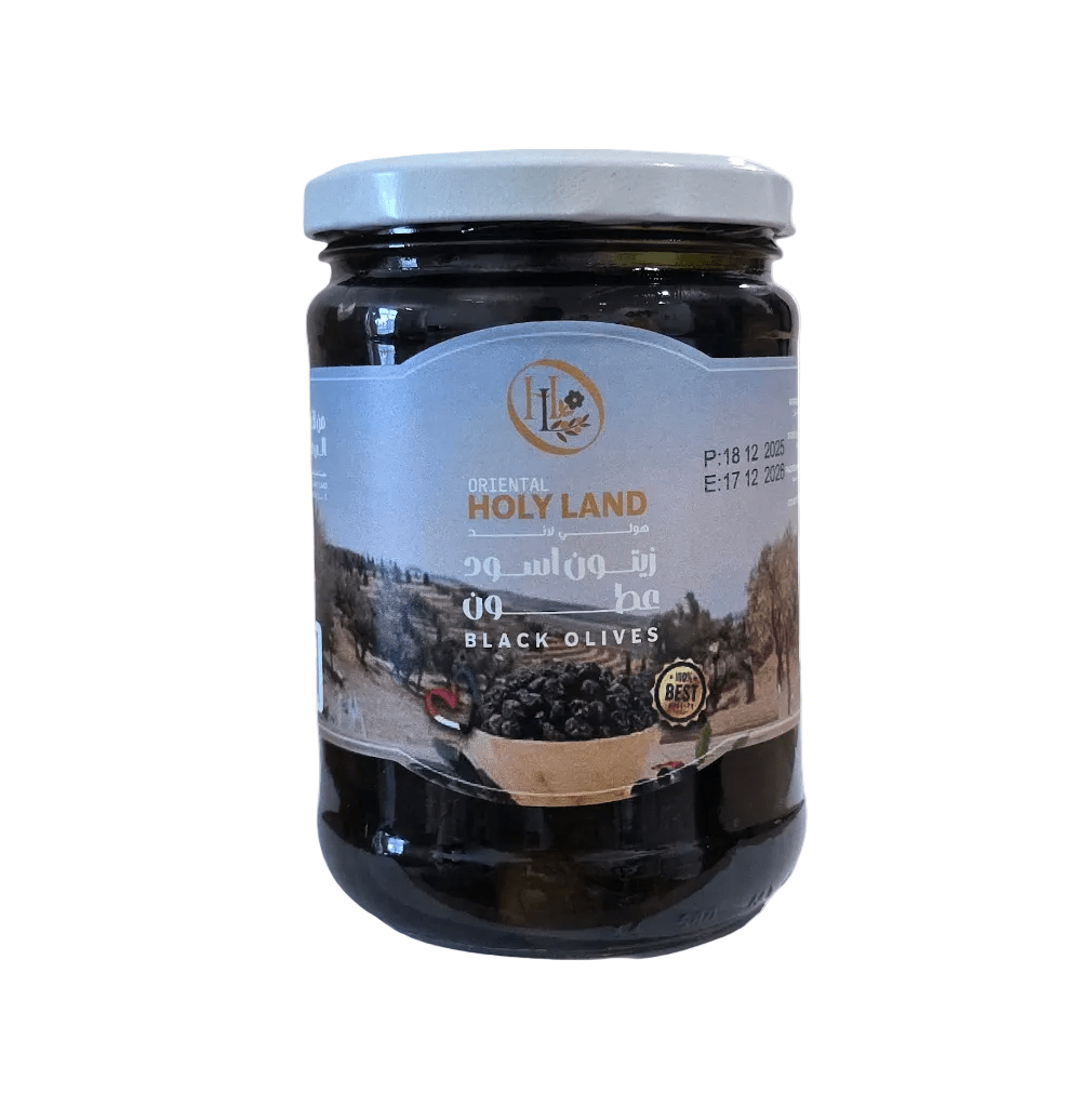 Oriental Holyland Black Olives 400g | هولي لاند زيتون اسود - 2kShopping