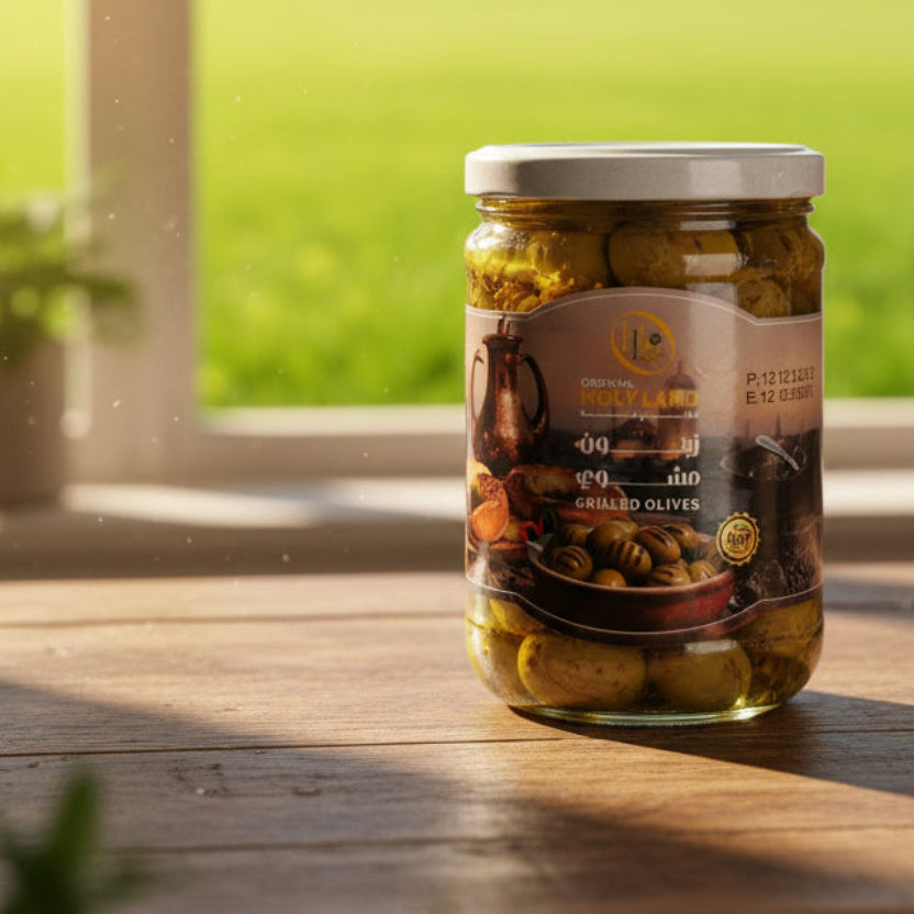 Oriental Holyland Grilled Olives 400G | زيتون مشوي 400 جرام - 2kShopping