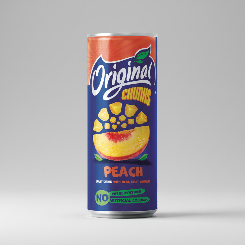 Original Peach Drink Juice Can 240Ml - 2kShopping
