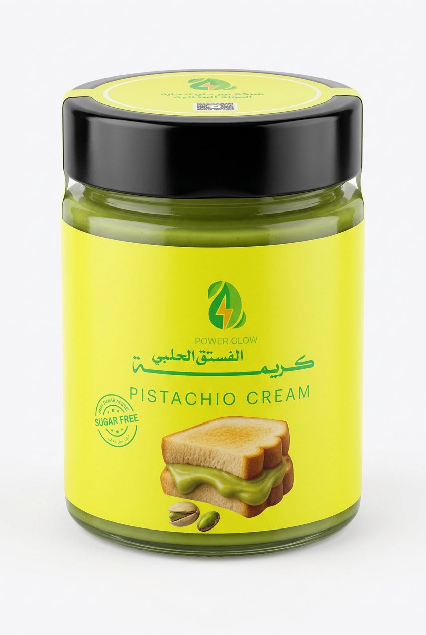 Power Glow Pistachio Cream Sugar Free | باور جلو كريمة الفستق الحلبي - 2kShopping