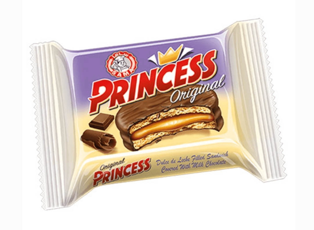 Princess Mini Biscuits Dipped into Chocolate 20g | برنسيس بسكويت مغطى بالشوكولاتة - 2kShopping