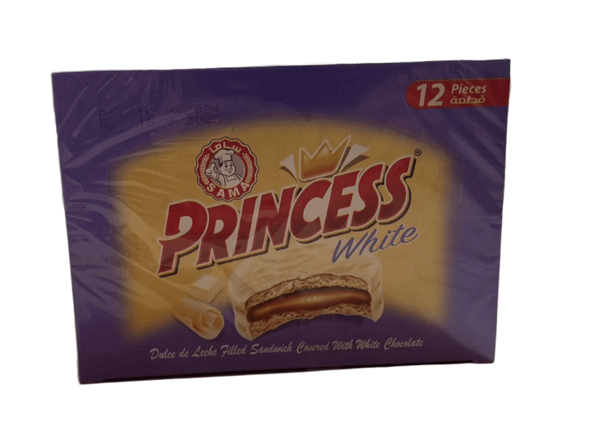 Princess White Chocolate Mini Wafer 12 x 20g | برنسيس ويفر ابيض صغير - 2kShopping