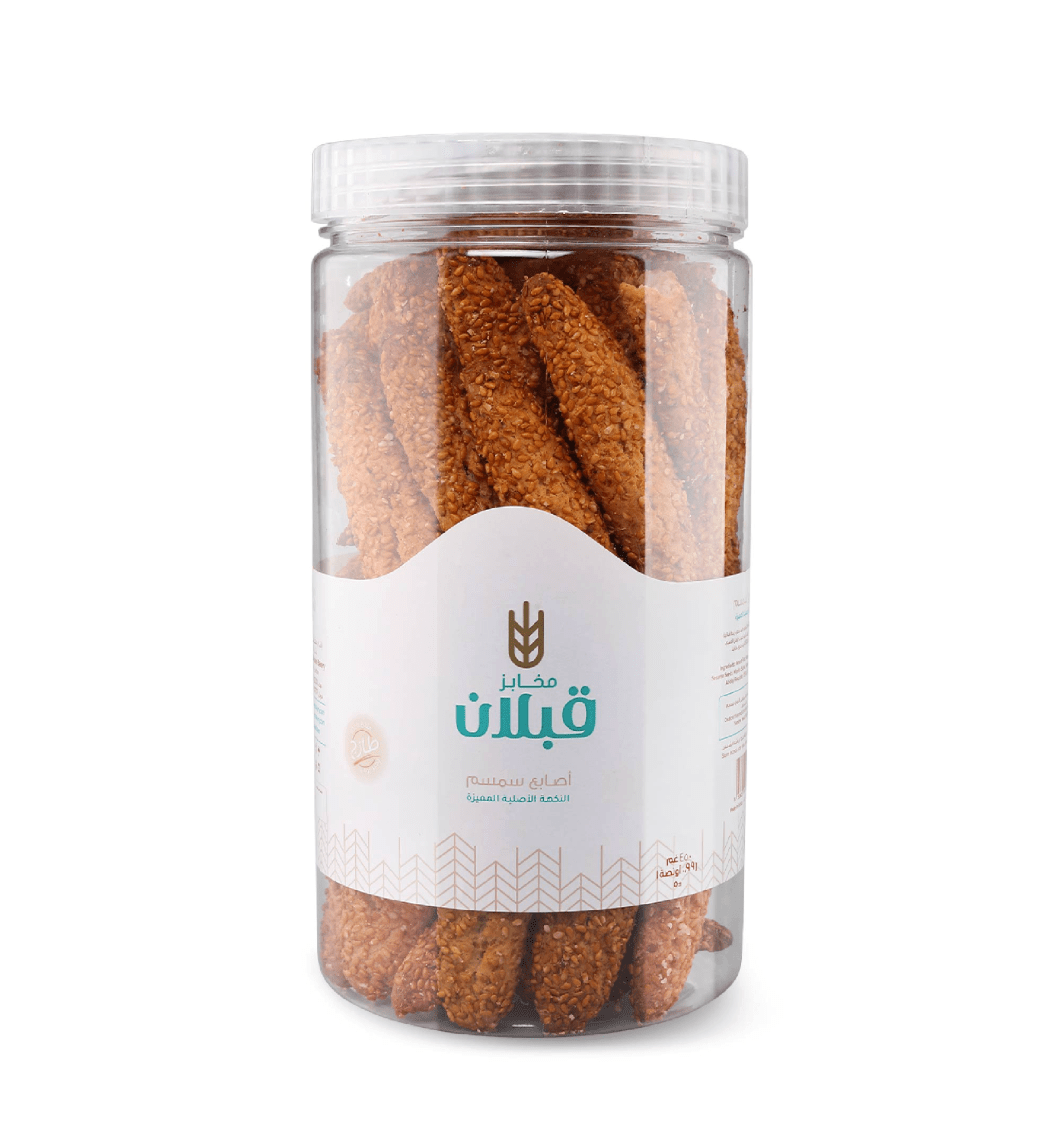 Qabalan Bread Sticks with Sesame 350g | قبلان كعك اصابع السمسم - 2kShopping
