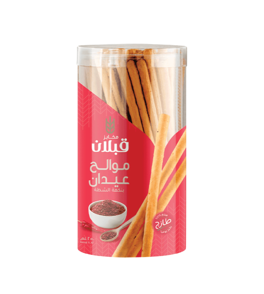 Qabalan Salty Sticks Spicy CTN 12 X 250g | قبلان موالح عيدان شطة - 2kShopping