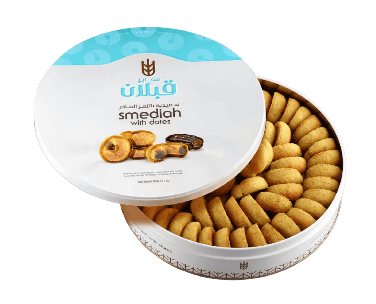 Qabalan Smediah with Dates Sugar Free 850g | قبلان سميدية بالتمر خالي من السكر - 2kShopping