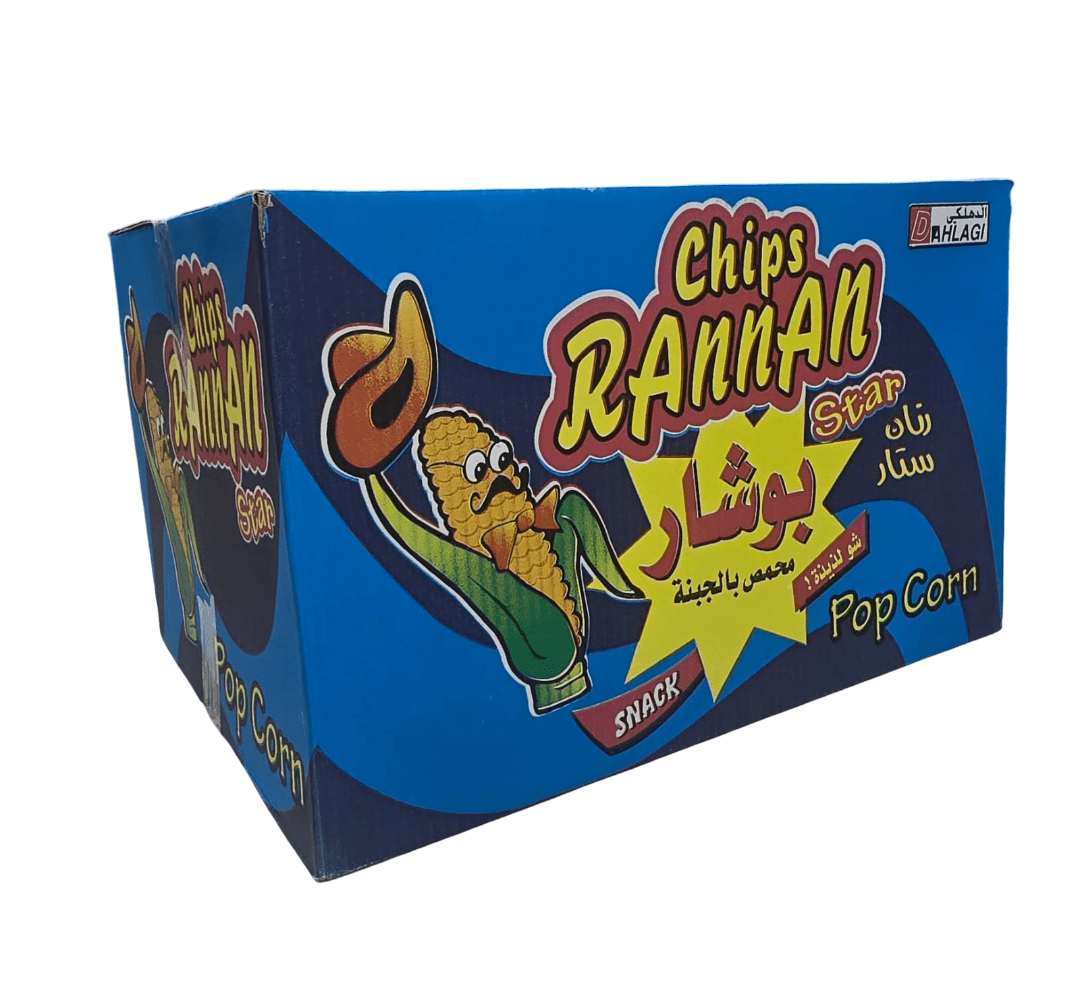 Rannan Chips Popcorn Box 50 x 25g | شيبس رنان بوكس - 2kShopping